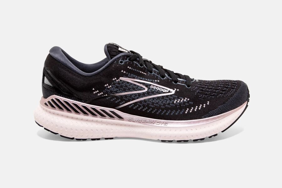 Womens Brooks Glycerin GTS 19 Road Shoes Black/Ombre/Metallic | 678429-TEF